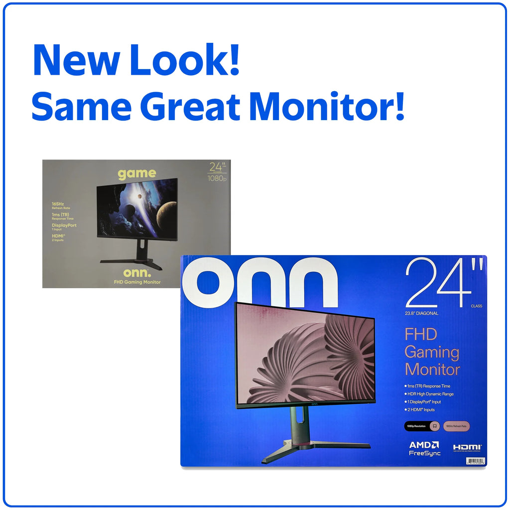 24" FHD (1920 X 1080P) 180Hz 1Ms Freesync Gaming Monitor with HDMI and DP Cables, Black