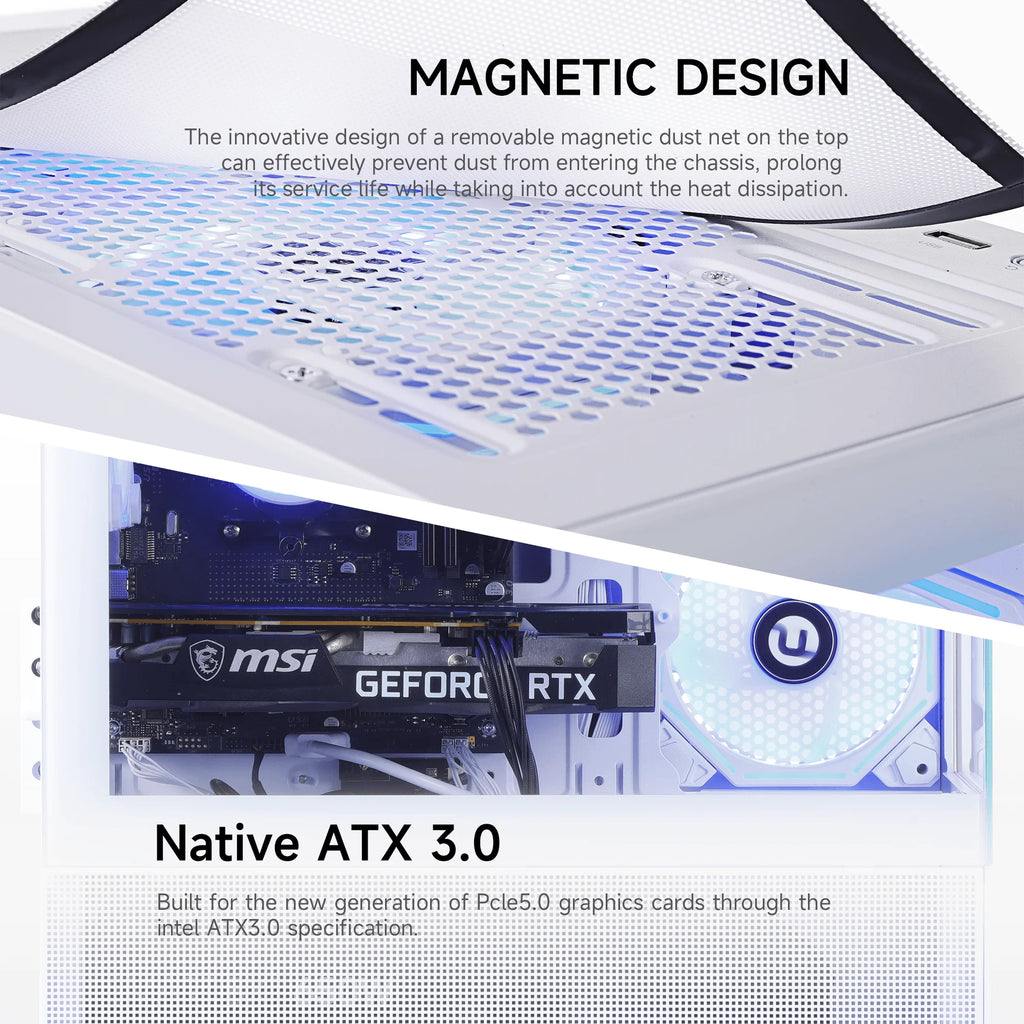 Gaming PC AMD Ryzen 7 5700X NVIDIA RTX 5060 Ti 32GB RAM 1TB SSD Wifi PC Gaming White