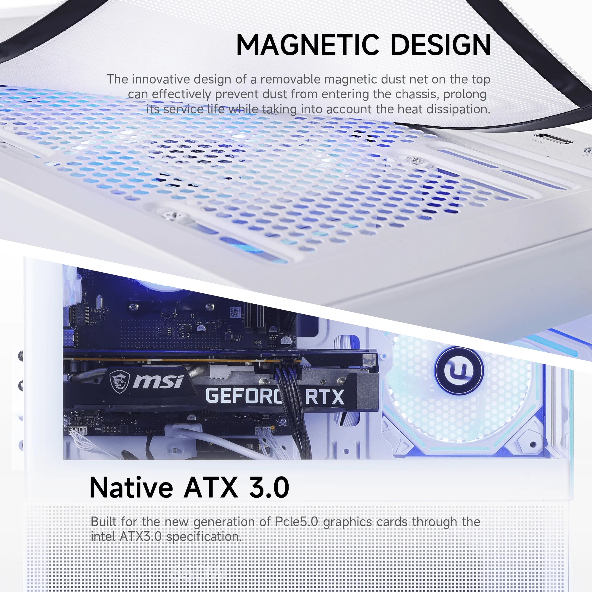 Gaming PC AMD Ryzen 7 5700X NVIDIA RTX 5060 Ti 32GB RAM 1TB SSD Wifi PC Gaming White