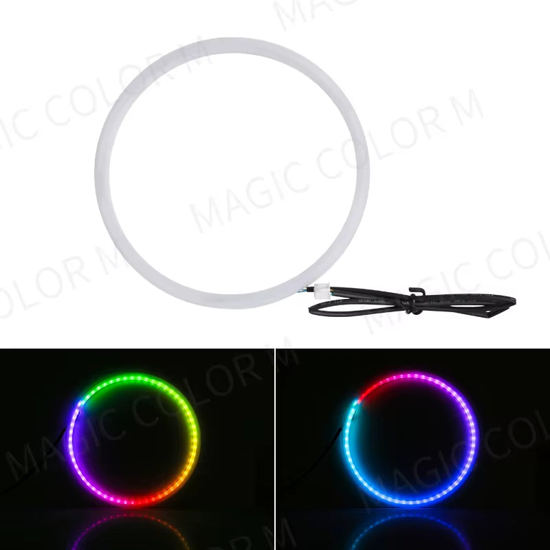 18 in 1 Car Ambient Light 64 Color Acrylic Strips 110Cm 90Cm 75Cm 35Cm 20Cm Full Colors RGB Car Interior Bluetooth App Control