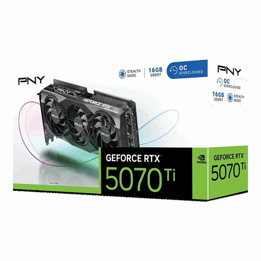 NVIDIA Geforce RTX™ 5070 Ti OC Triple Fan, Graphics Card 16GB GDDR7, 2.98-Slot