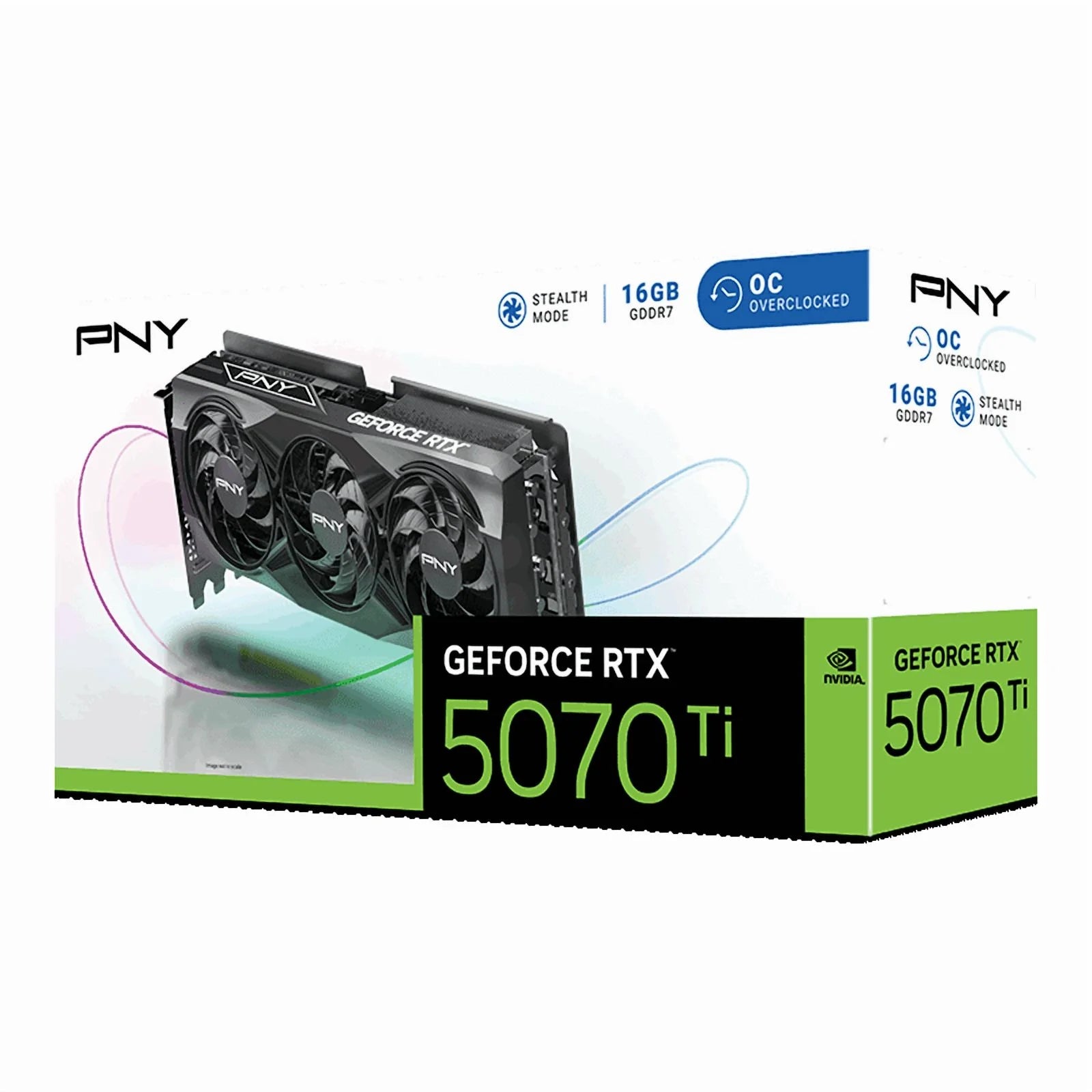 NVIDIA Geforce RTX™ 5070 Ti OC Triple Fan, Graphics Card 16GB GDDR7, 2.98-Slot