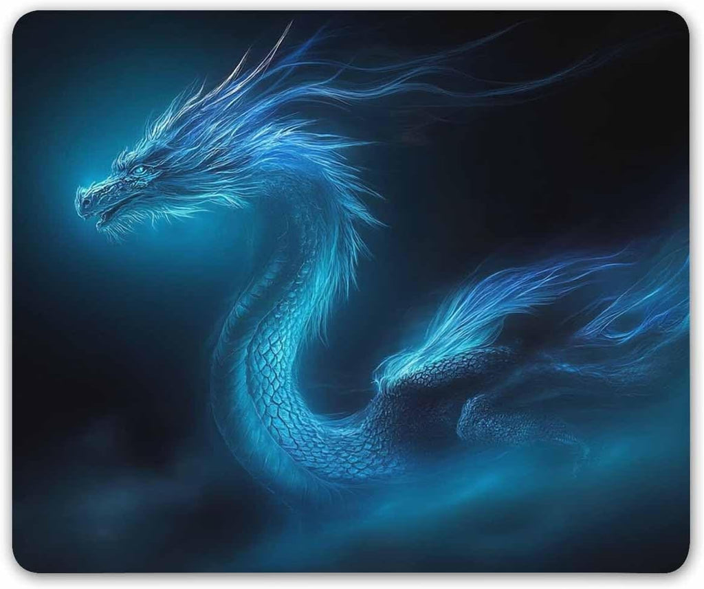 Mouse Pad Unique Design Mouse Pad Cool Blue Dragon Design Gaming Mousepad