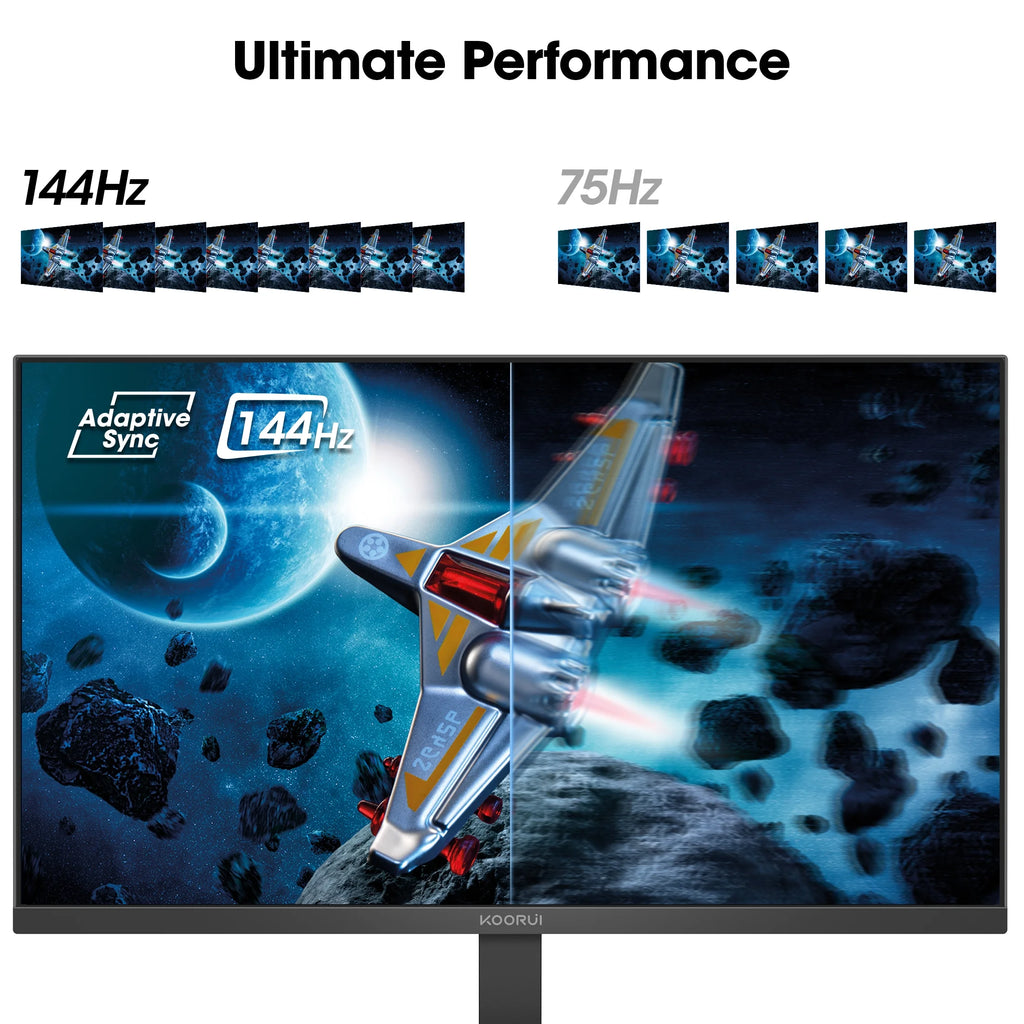 24" FHD 1080P Gaming Monitor, 144Hz Computer Monitor, New, E2411K