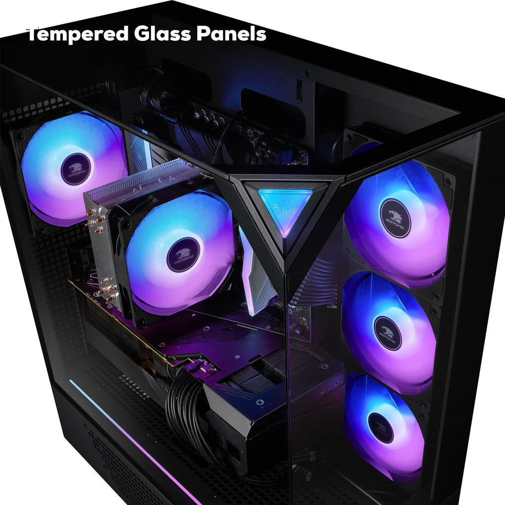 Element Black Gaming PC Desktop Computer Intel Core I5 14400F, NVIDIA Geforce RTX 5060Ti 8GB, 16GB RAM, 1TB SSD, Windows 11 Home