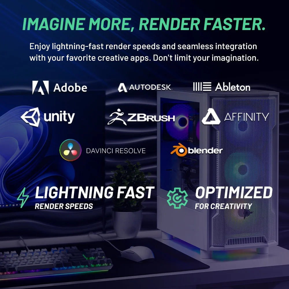 Skytech Archangel Gaming PC Desktop AMD Ryzen 5 7600 NVIDIA Geforce RTX 5060 1TB Nvme SSD 32GB DDR5 RAM Windows 11