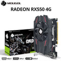 Original AMD GPU Radeon RX 550 4G Graphics Card GDDR5 14Nm DP DVI 128Bit Gaming Video GPU Card for Desktop Computer Combo