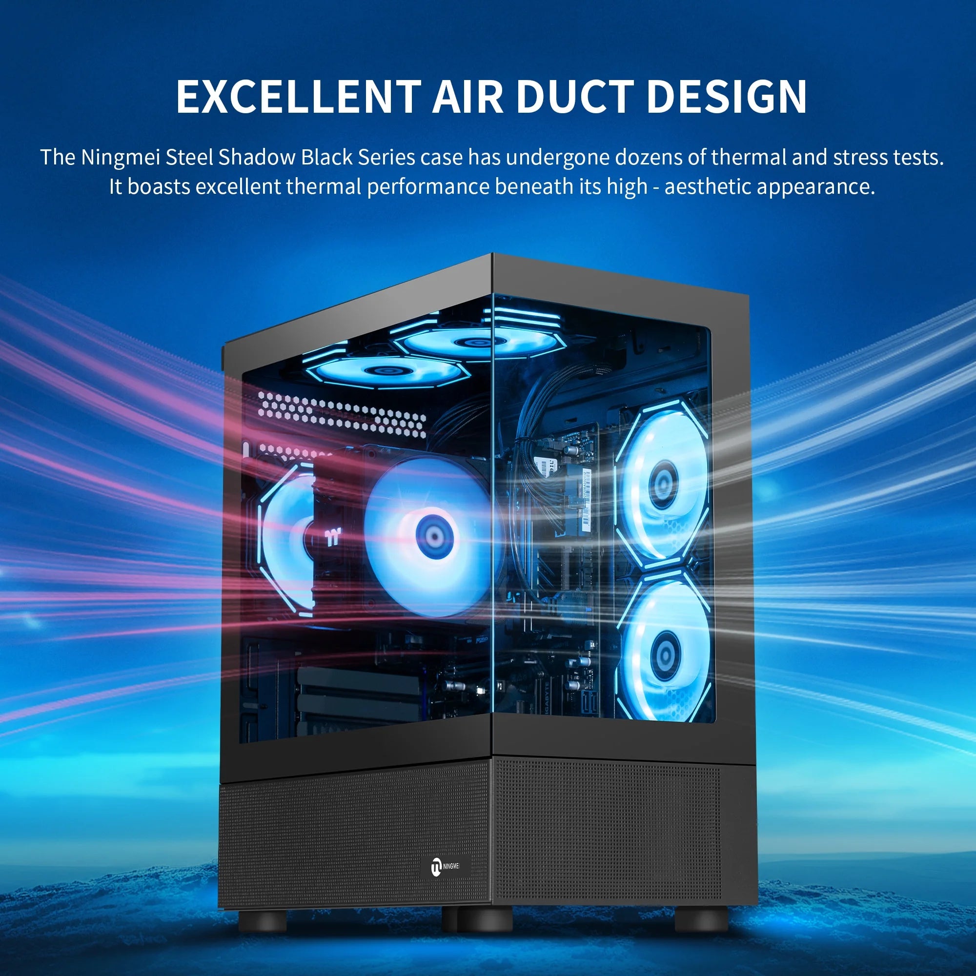 Gaming PC AMD Ryzen 7 5700G 16GB RAM 1TB SSD 6RGB Fans PC Gaming Black