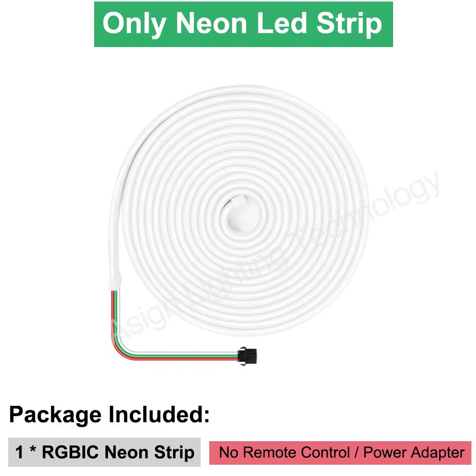 Smart Bluetooth RGBIC Neon Led Strip 5M 10M 12V Waterproof RGB IC Full Color Led Neon Light Music Sync Bars Gaming Room Decor