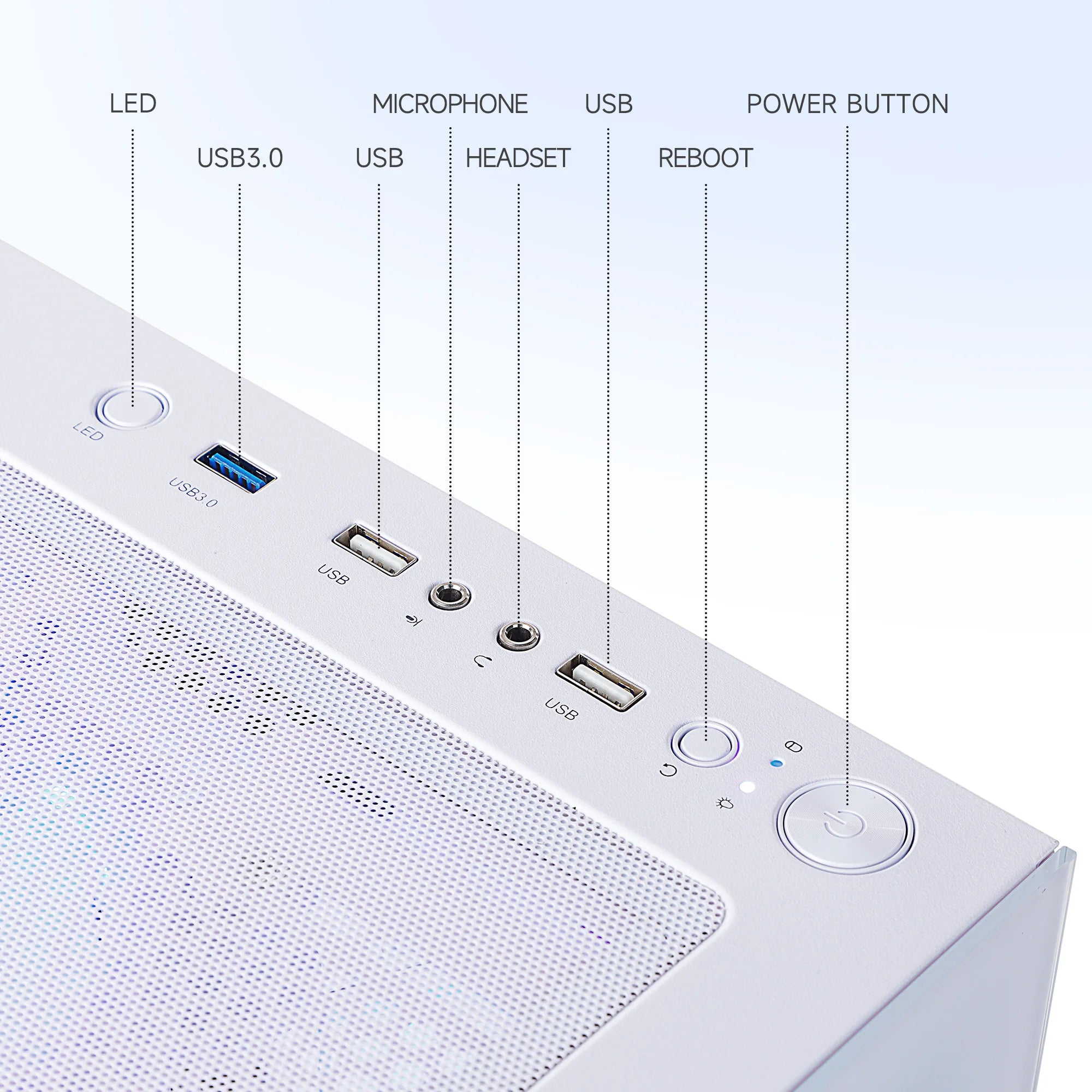 Gaming PC AMD Ryzen 7 5700X NVIDIA RTX 5060 Ti 32GB RAM 1TB SSD Wifi PC Gaming White