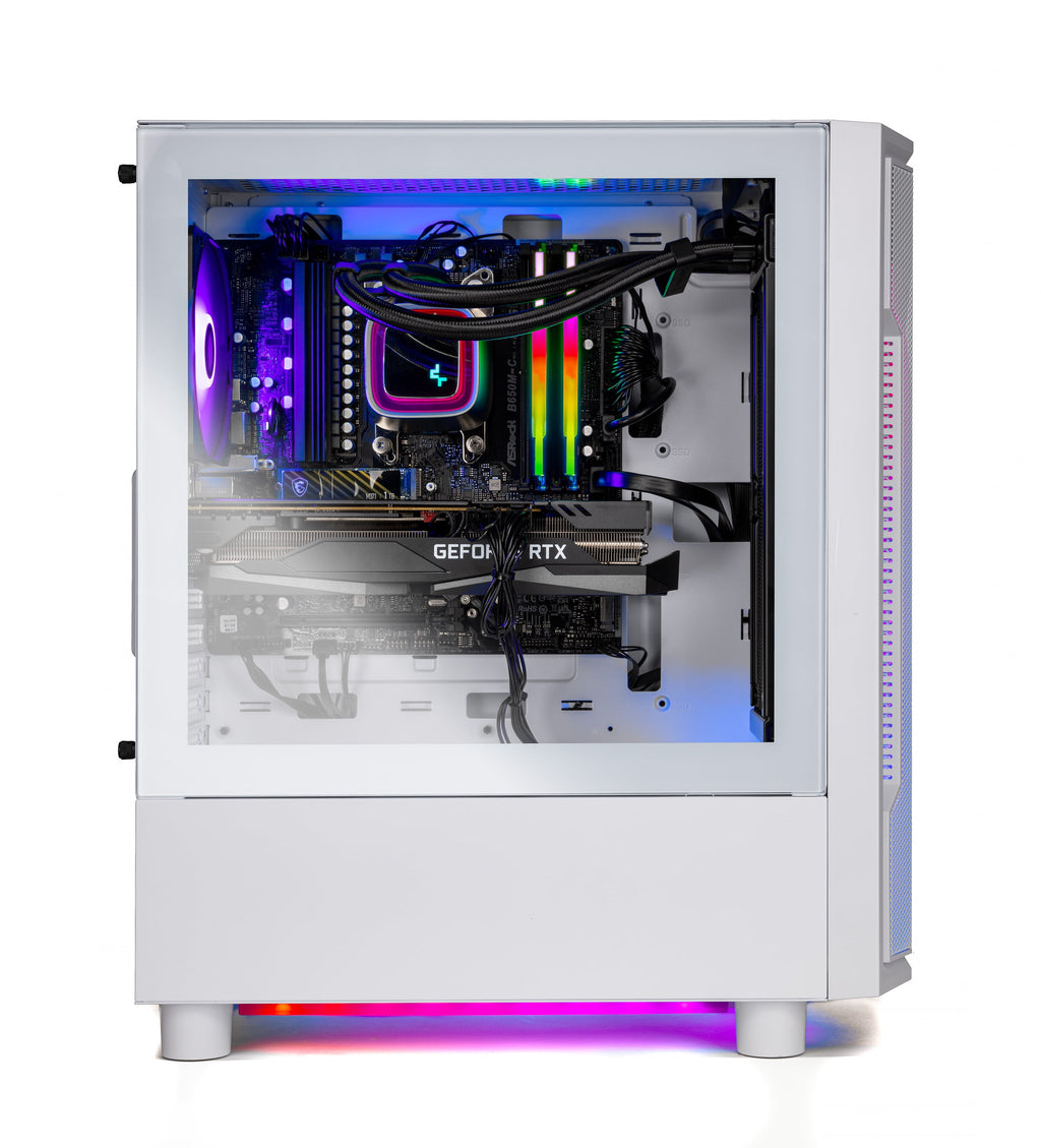 Skytech Archangel Gaming PC Desktop Intel Core I7 14700F NVIDIA Geforce RTX 5060 Ti 2TB Gen4 Nvme SSD 32GB DDR5 RAM, AIO Liquid Cooling Windows 11