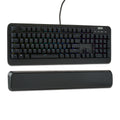 Gaming Mechanical Keyboard with Blue Switches, Adjustable 16.8M LED Lighting, 104 Keys, Black